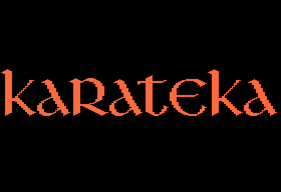 Karateka title screen