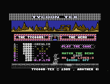 Tycoon Tex title screen
