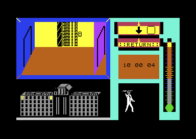 City Hall: a room with the building in miniature below