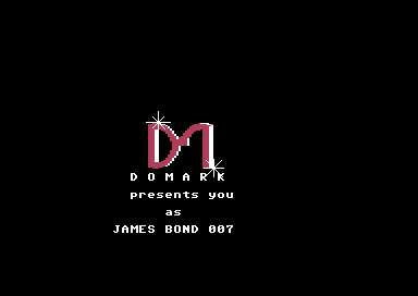 The Domark logo over the words D O M A R K presents you as James Bond 007