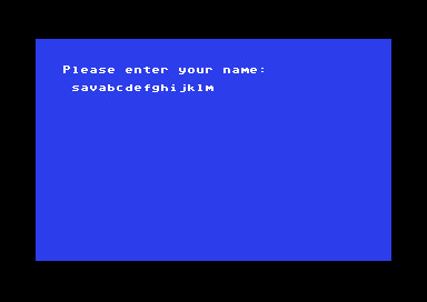Alter Ego name prompt filled with sixteen characters