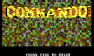 The same view after a reset: the logo over a field of scrambled green and grey characters