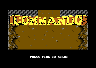 Commando title screen