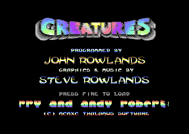 Creatures title screen