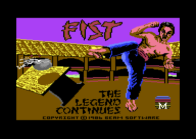 Fist II: The Legend Continues title screen
