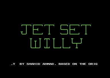 Jet Set Willy title screen