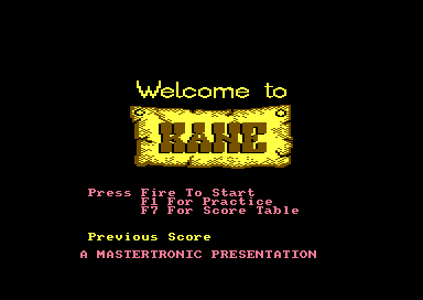 Kane title screen