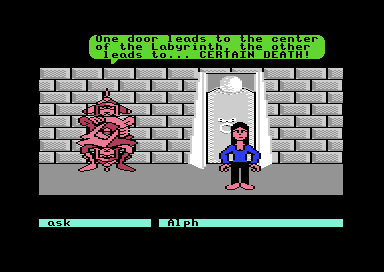 Alph gives the first warning about the two doors