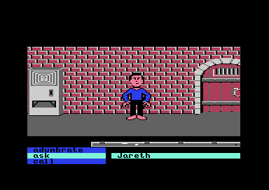 The player close to the brick wall after holding up