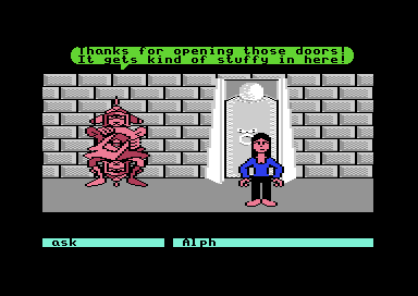 Alph thanks the player for opening the doors