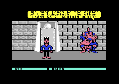 Ralph gives the warning about the two doors