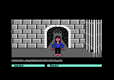 The player stands beside the Stone Corridor archway