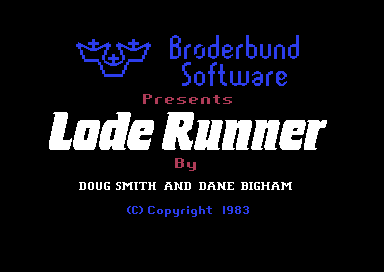 Lode Runner title screen