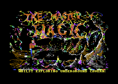 The title after a reset, colours scrambled
