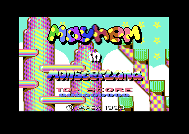 Mayhem in Monsterland title screen