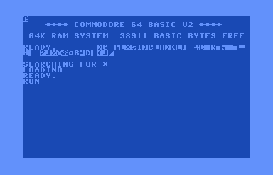 The NTSC machine after the crash: the screen full of copied bytes