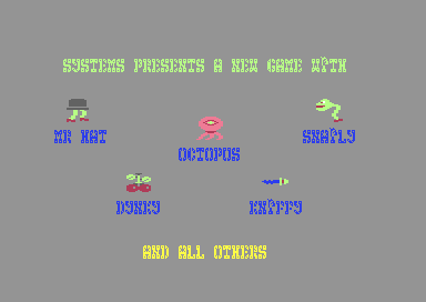 The title after a game over, with broken letters
