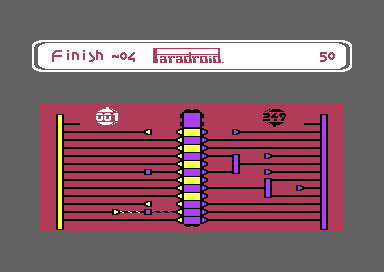 The transfer board near the end, the middle column mostly yellow