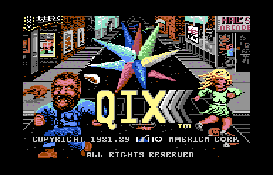 Qix title screen