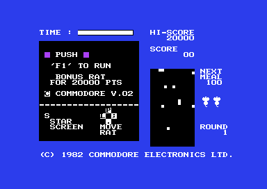 Radar Rat Race title screen