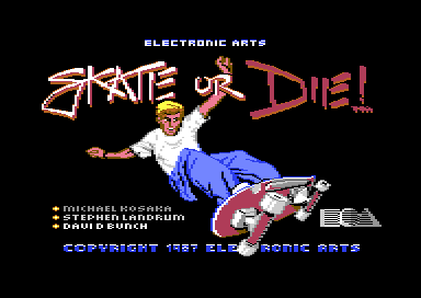 Skate or Die! title screen