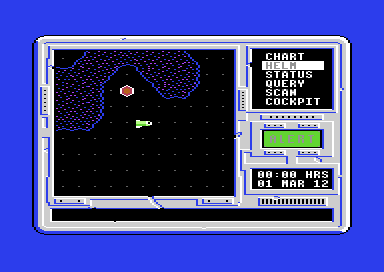 Navigation Control: the chart of Karonus with its menu
