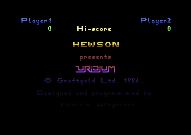 Uridium title screen