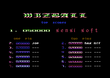 Wizball title screen