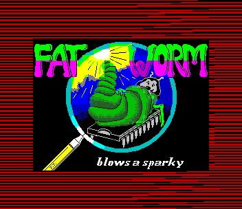 Fat Worm Blows a Sparky title screen