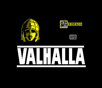 Valhalla title screen