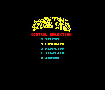 Where Time Stood Still title screen